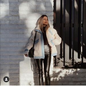 Faux leather leggings